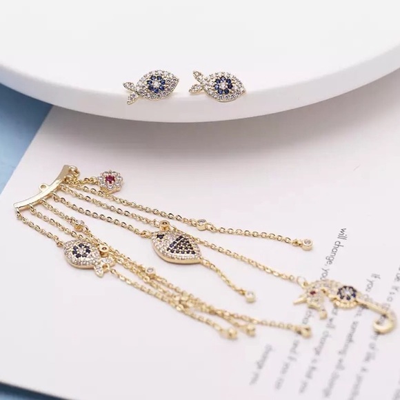 High/Low Nautical Earrings - Picture 6 of 15